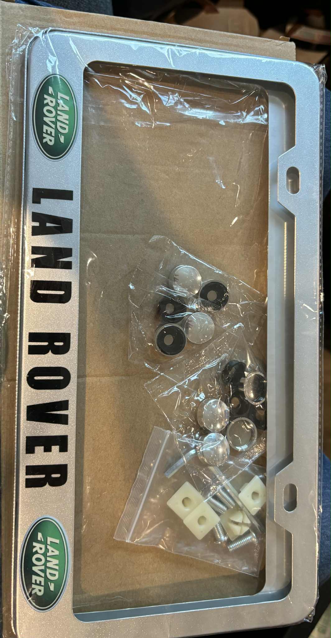 Land Rover Decorative License Plate Frame with Mounting Hardware (multiple colors)