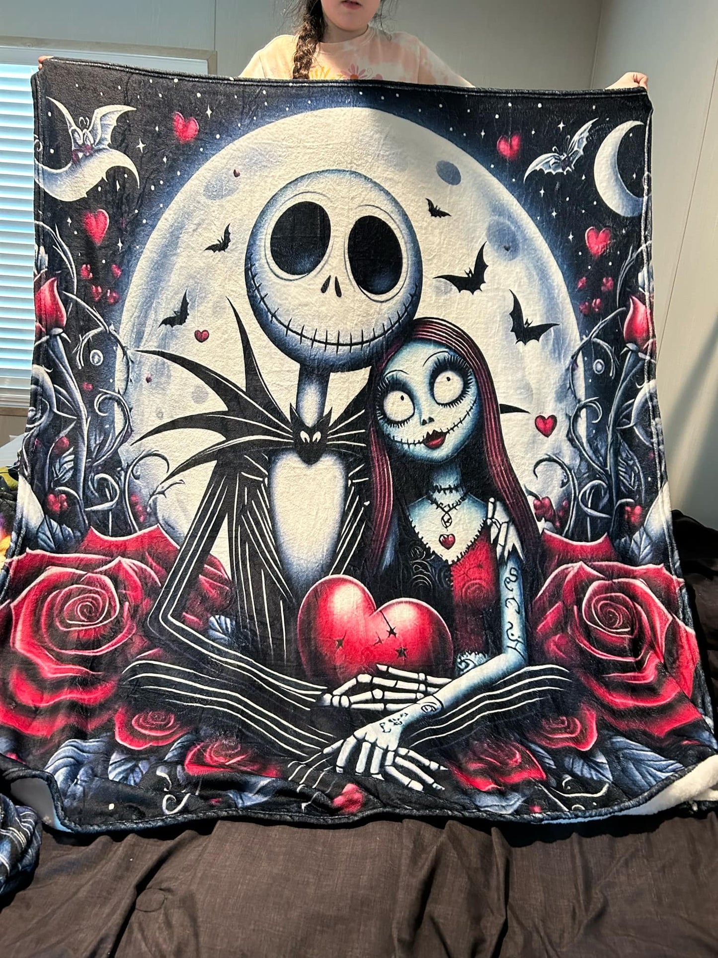 Dark Romance – Rose & Moon Gothic Love Blanket