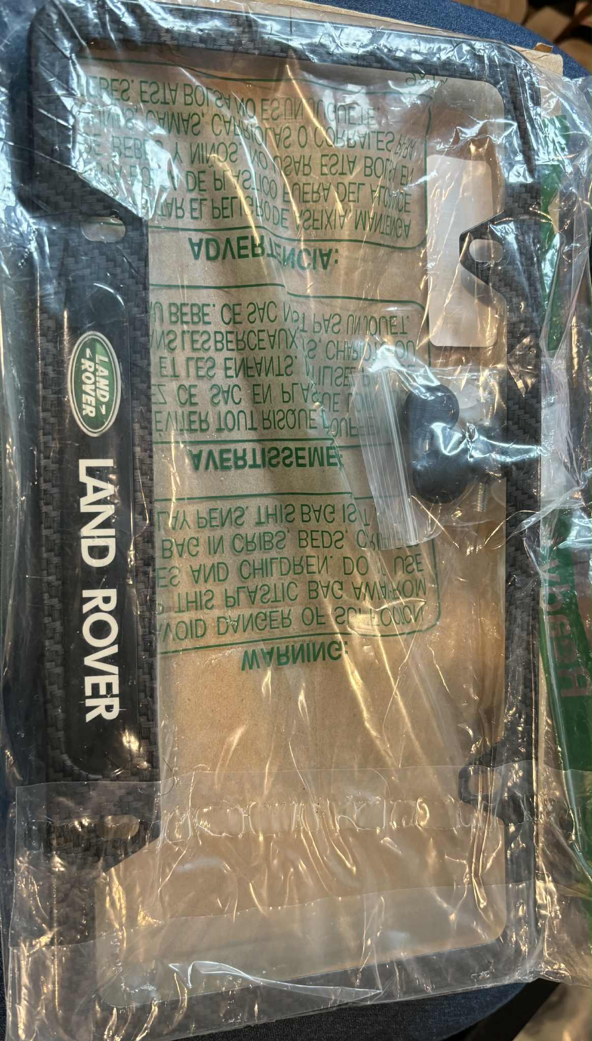 Land Rover Decorative License Plate Frame with Mounting Hardware (multiple colors)
