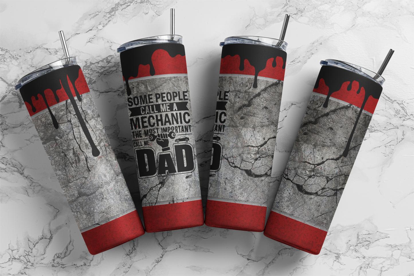 Mechanic Dad Tumbler – Gritty, Bold, and Built to Last