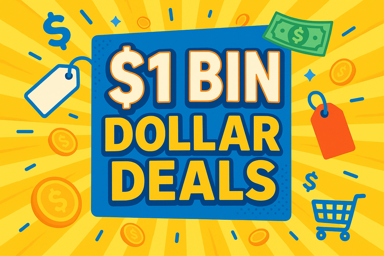 🟦 $1 Bin – “Dollar Deals”