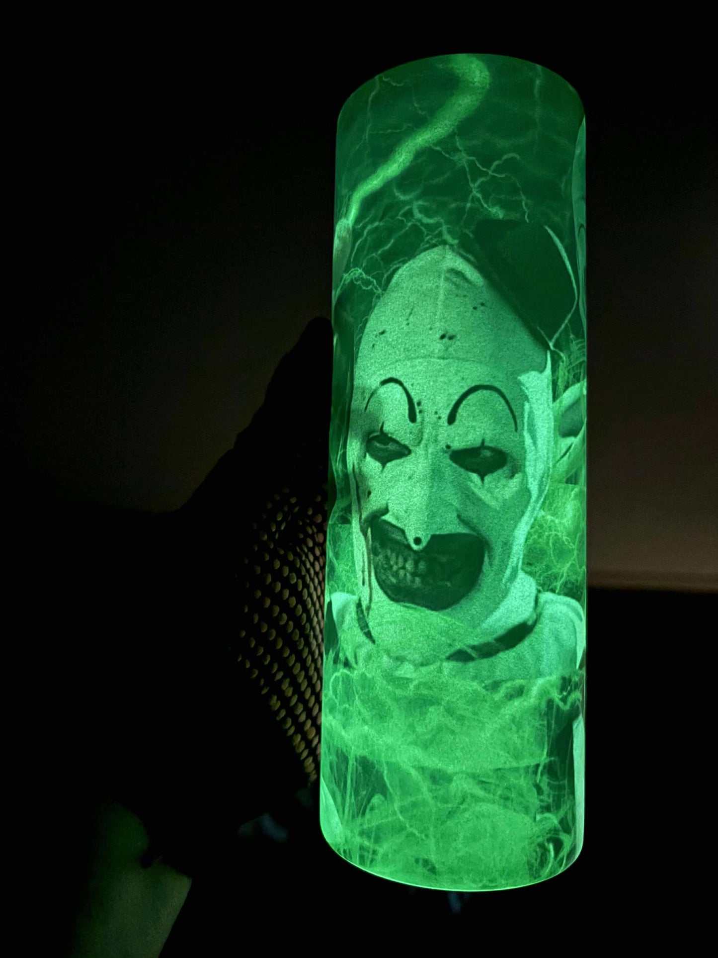 Glow-in-the-Dark Horror Clown Tumbler – 20oz Stainless Steel