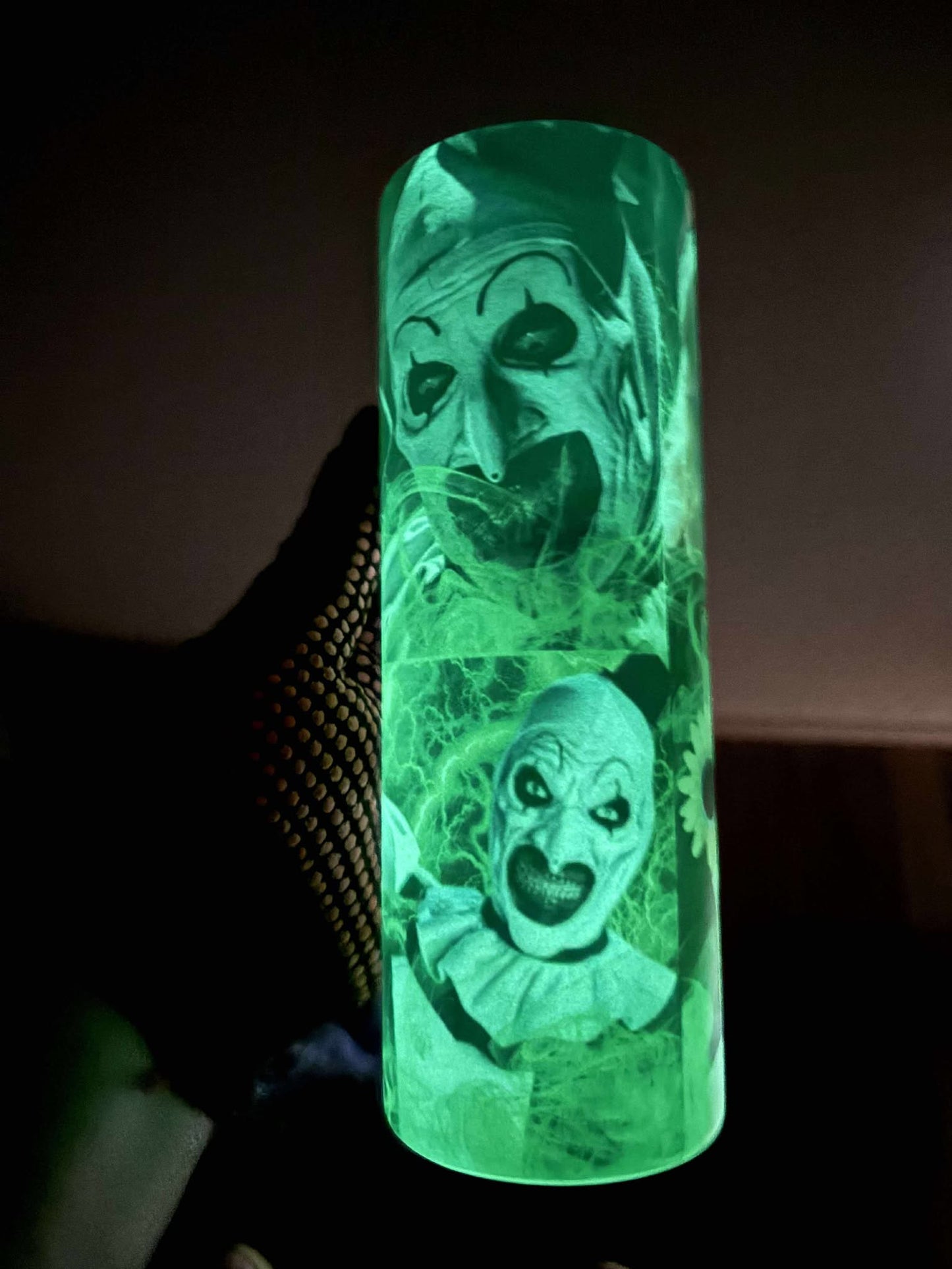 Glow-in-the-Dark Horror Clown Tumbler – 20oz Stainless Steel