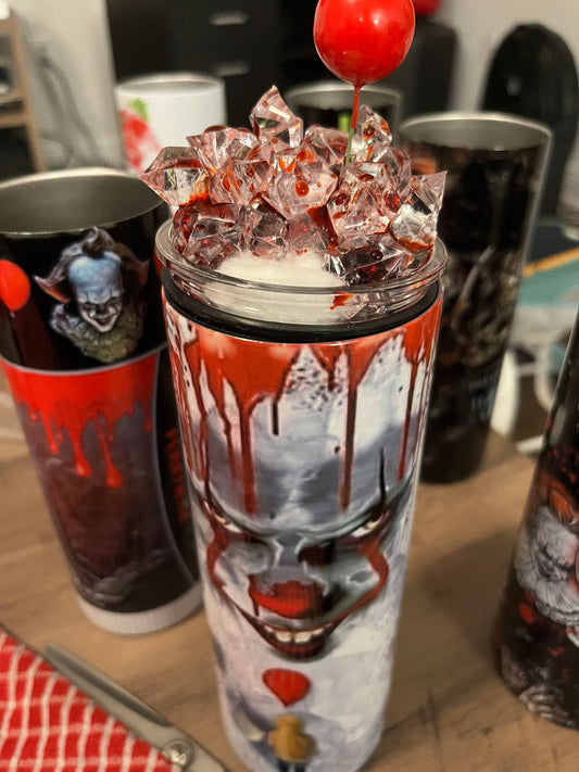 🎈Bloody Balloon Tumbler Topper – Pennywise Edition