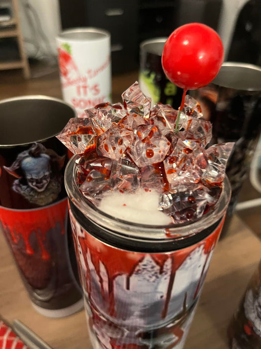 🎈Bloody Balloon Tumbler Topper – Pennywise Edition