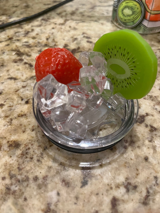 🍓 Kiwi Strawberry Ice Tumbler Topper – Fresh & Fruity Edition