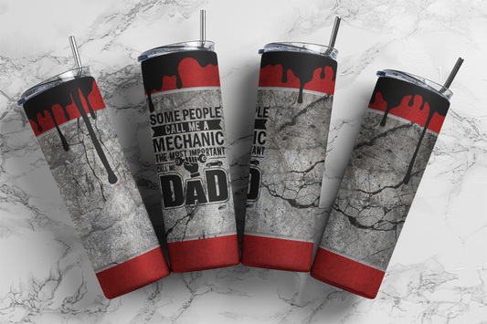 Mechanic Dad Tumbler – Gritty, Bold, and Built to Last