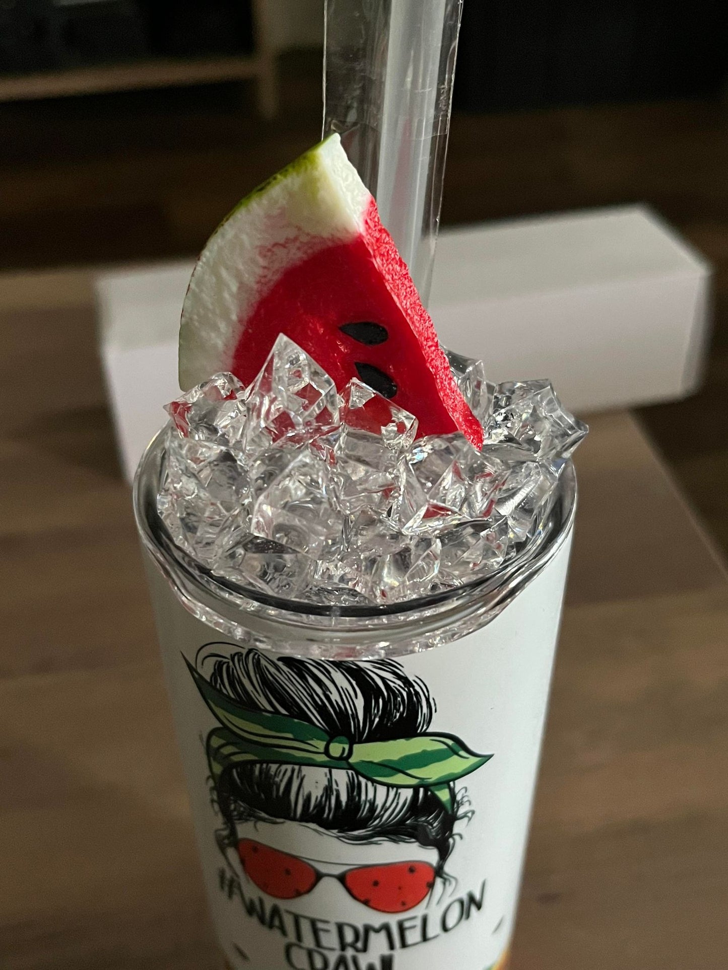 🍉 Watermelon Ice Tumbler Topper – Summer Sippin’ Edition