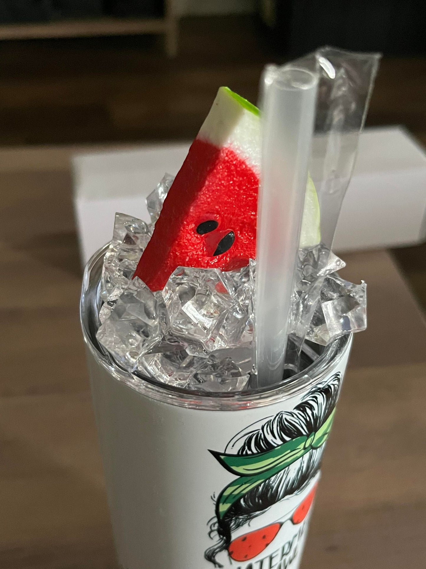 🍉 Watermelon Ice Tumbler Topper – Summer Sippin’ Edition